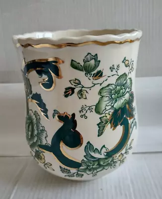 Buy Masons Ironstone Green Chartreuse Hand Painted Small 4.5   Vase Or Plant Pot G3 • 20£
