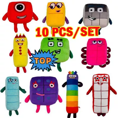 Buy 10pcs Set Numberblocks Plush Toy Educational Stuffed Number Block Doll Gift Kid~ • 35.98£