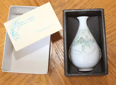 Buy 1982 Noritake China Sake Bud Vase In Box ~ Floral ~Wedding Bells ~Bride • 19.30£