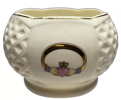 Buy Donegal Parian China Irish Claddagh Ring Design Small Bowl Vase Diamond Ireland • 16.08£