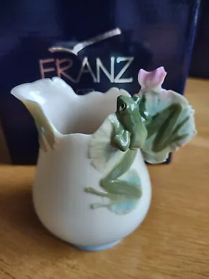 Buy Franz Porcelain Stunning Frog Creamer Jug FZ00016 Boxed • 75£