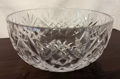Buy Vintage Cut Crystal Glass Fruit Or Trifle Bowl - 20cm Diameter, 10cm Deep • 9.95£