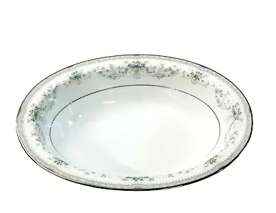 Buy Noritake China 6107 COLBURN Oval Vegetable Bowl 10 In Platinum Trim Discontinued • 25.61£