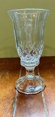 Buy Cut Glass Lead Crystal Hurricane Candle Holder 2 Piece 11 3/4  High  • 19.20£