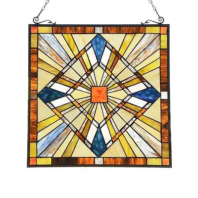 Buy Capulina Mission Style Stained Glass Window Hangings Panels 20 W X 20 H Excellen • 143.16£