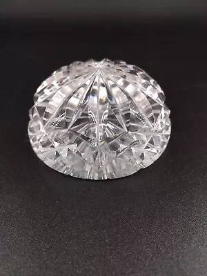 Buy Vtg Waterford Clear Glass Ribbed Etched Crystal Paperweight 4  X 2  Half Dome  • 34.10£