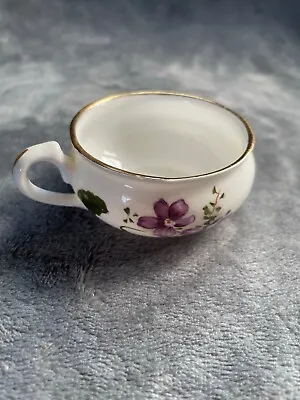 Buy Vintage Hammersley Victorian Violets Miniature Bone China Cup • 9.99£