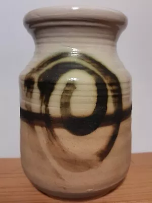 Buy Mid Century Moffat Scotland Studio Pottery Earthenware Swirl Bud Vase-  6in • 10£
