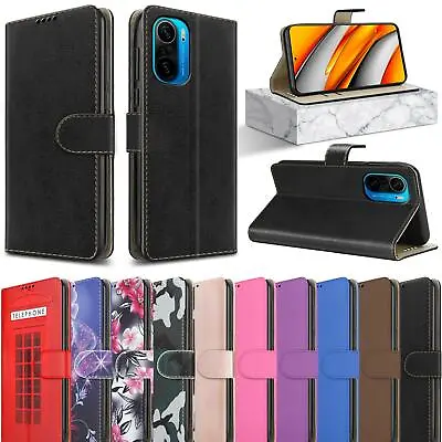 Buy For Xiaomi Poco F3 5G Case, Magnetic Flip Leather Wallet Stand Phone Cover • 4.95£