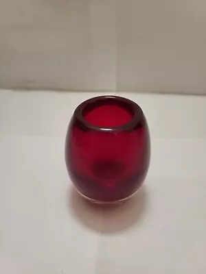 Buy Whitefriars Ovoid Vase Ptn 9518 Ruby Red • 9.99£