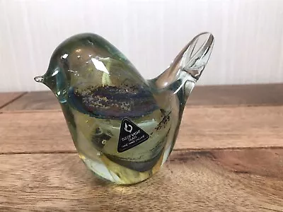 Buy Vintage Isle Of Wight Glass Bird Paperweight With Original Label 8cm Tall • 19.50£