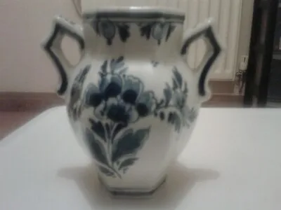 Buy Vintage DP Delft Double Handled Small Vase '85' 'MLN' (B4) • 9.99£