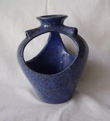 Buy Vintage Blue Shelf Studio Pottery Vase, Pot Pourri Holder  ? Mint Condition • 12£
