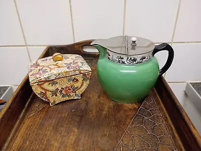 Buy 2 Rare Maling Pottery Vintage Pieces. Milk Jug. Plus Butter Dish And Lid.  • 5.99£