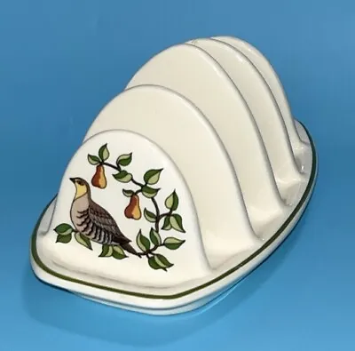 Buy Royal Victoria Toast Holder Transferware Partridge Pears Made In Wade England 6” • 11.36£