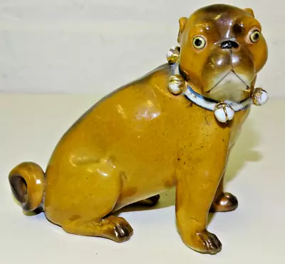 Buy Pottery Pug Dog Figure German ? Victorian • 9.99£