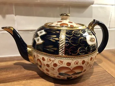 Buy Antique Hand Painted Gaudy Welsh Imari Design Teapot • 55£