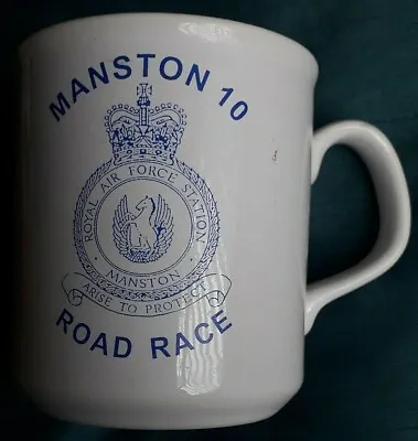 Buy Anglia Pottery RAF Mug - Royal Air Force Station Manston - Manston 10 Road Race • 5.25£