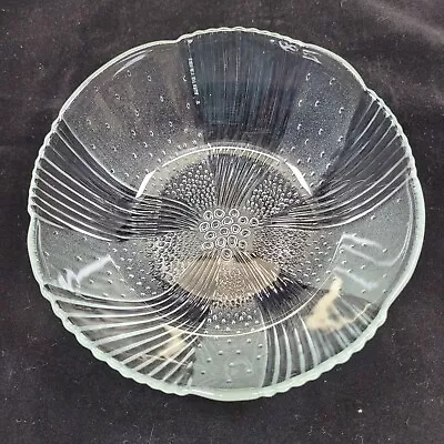 Buy Libby Glass Salad Bowl Candy Dish Clear Glass Serving Dish Snack Vtg • 15.19£