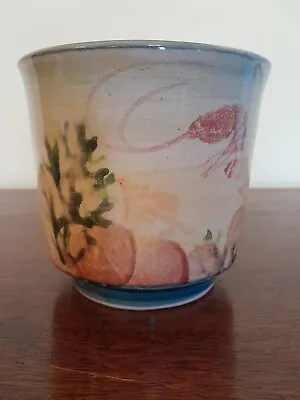 Buy Tain Pottery (Highlands Of Scotland) Hand Painted Vase - Underwater / Sea Design • 25£
