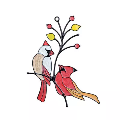 Buy Multicolor Bird Stained Glass Window  Balcony Home Hanging Outdoor Decor Chain • 9.29£