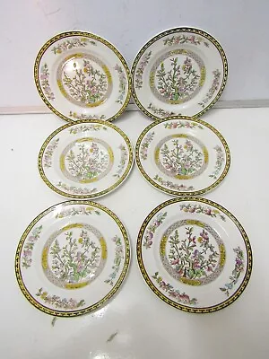 Buy A Set Of 6 X Washington Pottery Indian Tree Tea Plates (G) • 9.99£