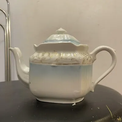 Buy Vintage English  Blue Gold Gilded Teapot  • 22£