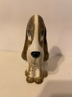 Buy Vintage China Dog Figure By Szeiler England Long Ear Basset Hound ? B • 9.99£