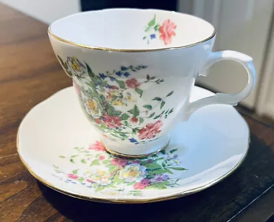 Buy Collectible Crown Staffordshire Fine Bone China Tea Cup And Saucer Set,england • 24.60£