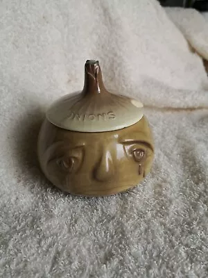 Buy Vintage Collectable Sylvac Ceramic Onion Pot With Tearful Face ~ 1960's • 7£