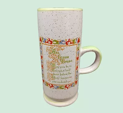 Buy Vintage Sanmyro Irish Toast Stoneware Liquor Coffee Tea Cup Mug • 8.58£