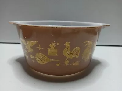 Buy Pyrex #473 Bowl With Handles,  Early American , 1 Quart, Brown, No Lid • 14.17£