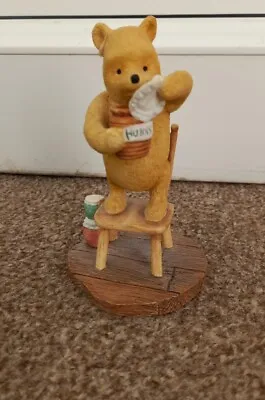 Buy Classic Winnie The Pooh Figurine/Pooh Standing On Chair • 1.99£