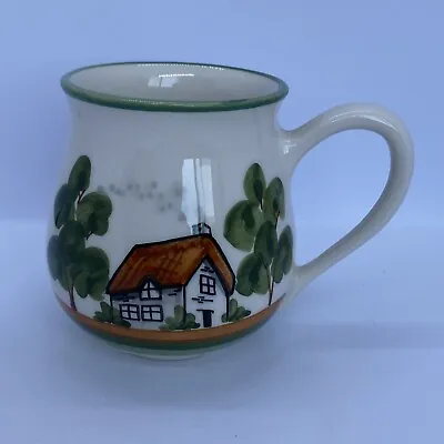 Buy Small Pottery Mug With Hand Painted House And Tree Design See Photos For Marking • 10£