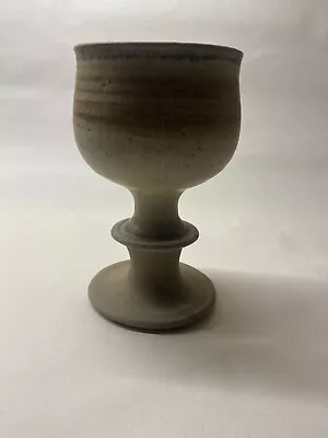 Buy Holy Island Studio Pottery Lindisfarne Mead Cup Handmade Earthenware Goblet • 5.50£