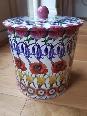 Buy Emma Bridgewater NGS ‘Flowers’ Tin Biscuit Barrel • 10.50£