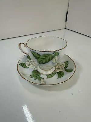 Buy Tuscan English Fine Bone China Tea Cup And Saucer Hawaiian Flowers Gardenia • 15.08£