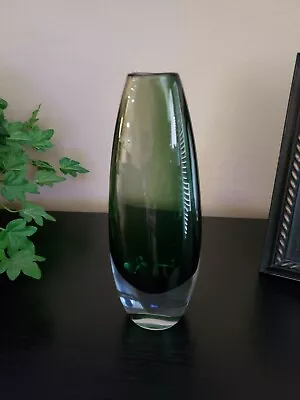 Buy Vintage 9.5  Stromberg B894 Swedish Strombergshyttan Green Glass  Sputnik  Vase • 141.48£