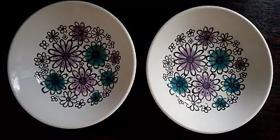 Buy Biltons Pink Blue Hand Painted Daisy Flowers Pattern 6¾ Inch Bowls X2 ( 5 Ava) • 11.99£