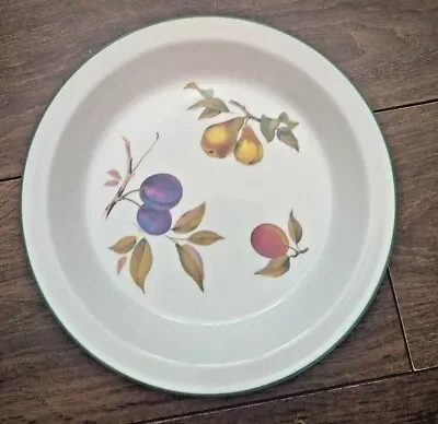 Buy Vintage 1980s Royal Worcester Oven To Tableware Pie Plate Dish Fruit Evesham VGC • 14.99£