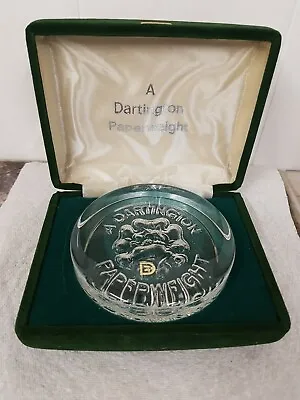Buy Dartington Crystal Glass Large Paperweight Deer & Rose Design In Fitted Box  • 10£
