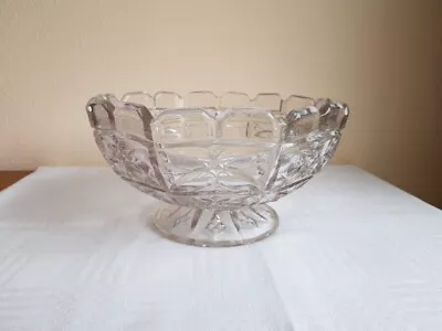 Buy Vintage Cut Glass Pedestal Bowl • 9.99£