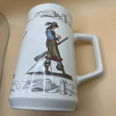Buy Vintage Holkham Pottery Musketeers Cavaliers Tankard 15cm, No Chips. • 14£