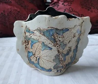 Buy HandCrafted  Malaysian Tenmoku Pottery Vase Signed,hand Made • 34.99£