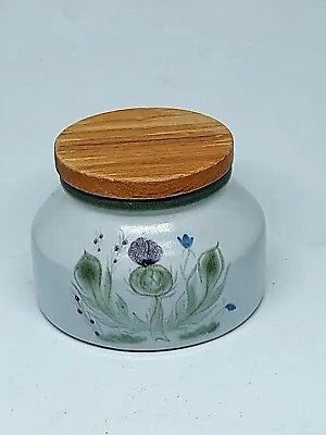 Buy Vintage  Buchan Portobello  Handainted Stoneware  Jar With Lid  Made In Scotland • 6£