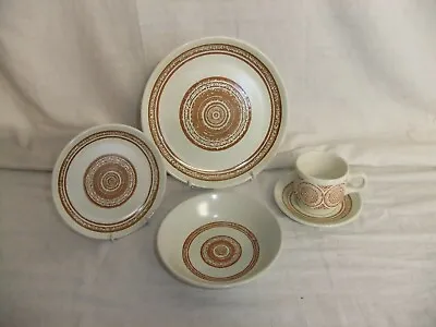 Buy C4 Pottery Biltons - Brown Circles On Ivory Vintage 1970s Tableware Unused 9B4BB • 3.93£