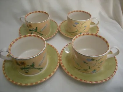 Buy Four X Royal Stafford Gardeners Journal  Cups & Saucers. • 19.99£