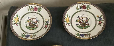 Buy Two X Spode Copelands China For Harrods “Old Bow” 6” Saucers Used Vgc • 9.99£