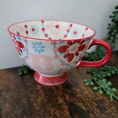 Buy Tesco Hand Painted Large Cup/Mug Red Patterned With Letter ‘B’ Initial B • 9.99£