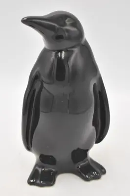 Buy Vintage Studio Pottery Black Penguin Figurine Statue Ornament • 12.95£